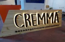 Işıklı Ahşap Tabela